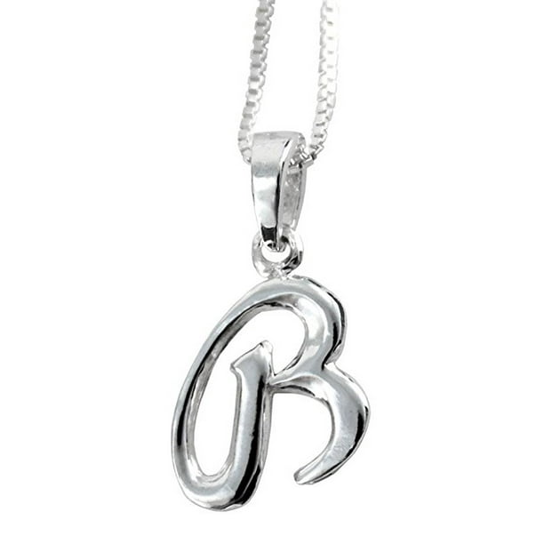 The Letter "B" 925 Sterling Silver Pendant Corona Sun Jewelry b The Letter "B" 925 Sterling Silver Pendant Corona Sun Jewelry b
